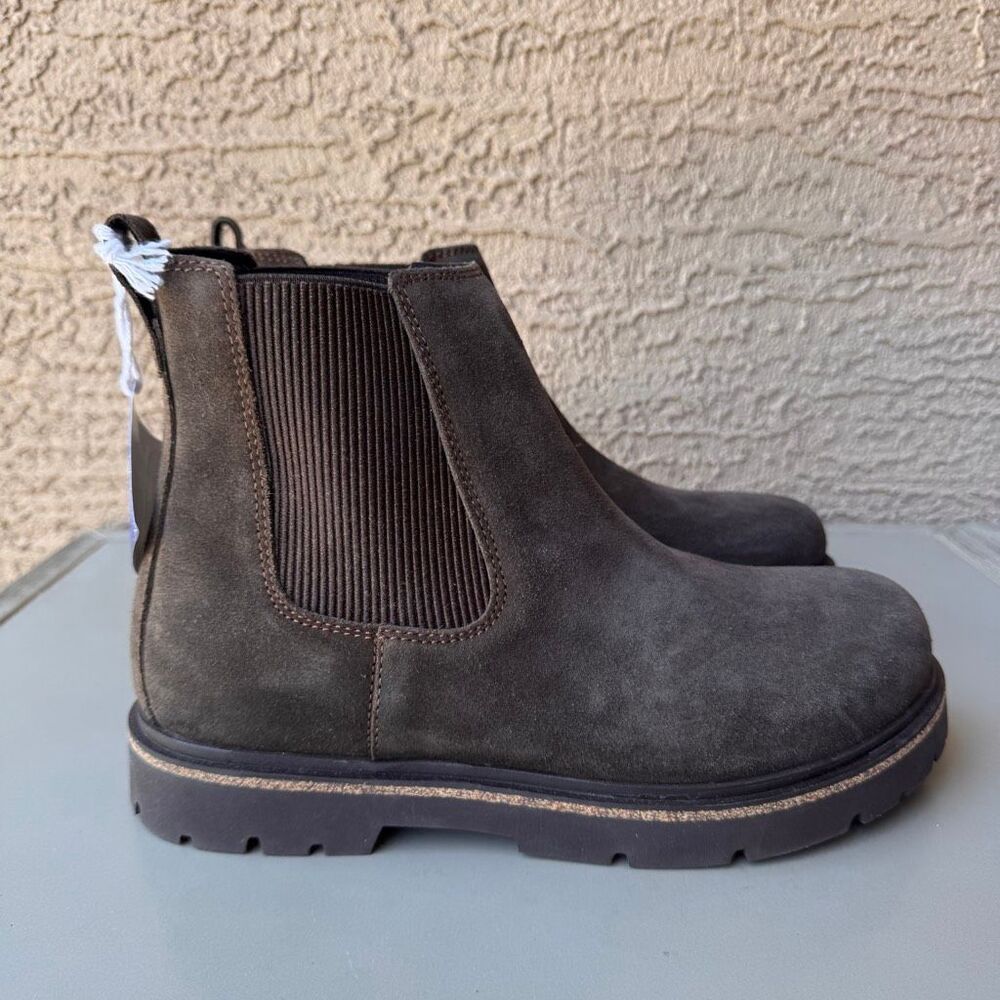 NEW Birkenstock Highwood Slip On Boots Womens 41EU/10US Ankle Mocca Brown Suede - Picture 3 of 13